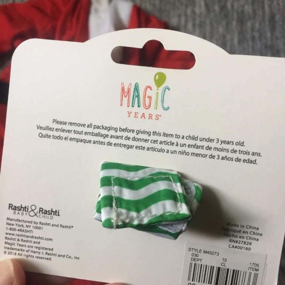 Newborn Baby Infant 0-3mo Lot Christmas Holidays Gift Santa Cat And Jack Chime - Picture 5 of 5